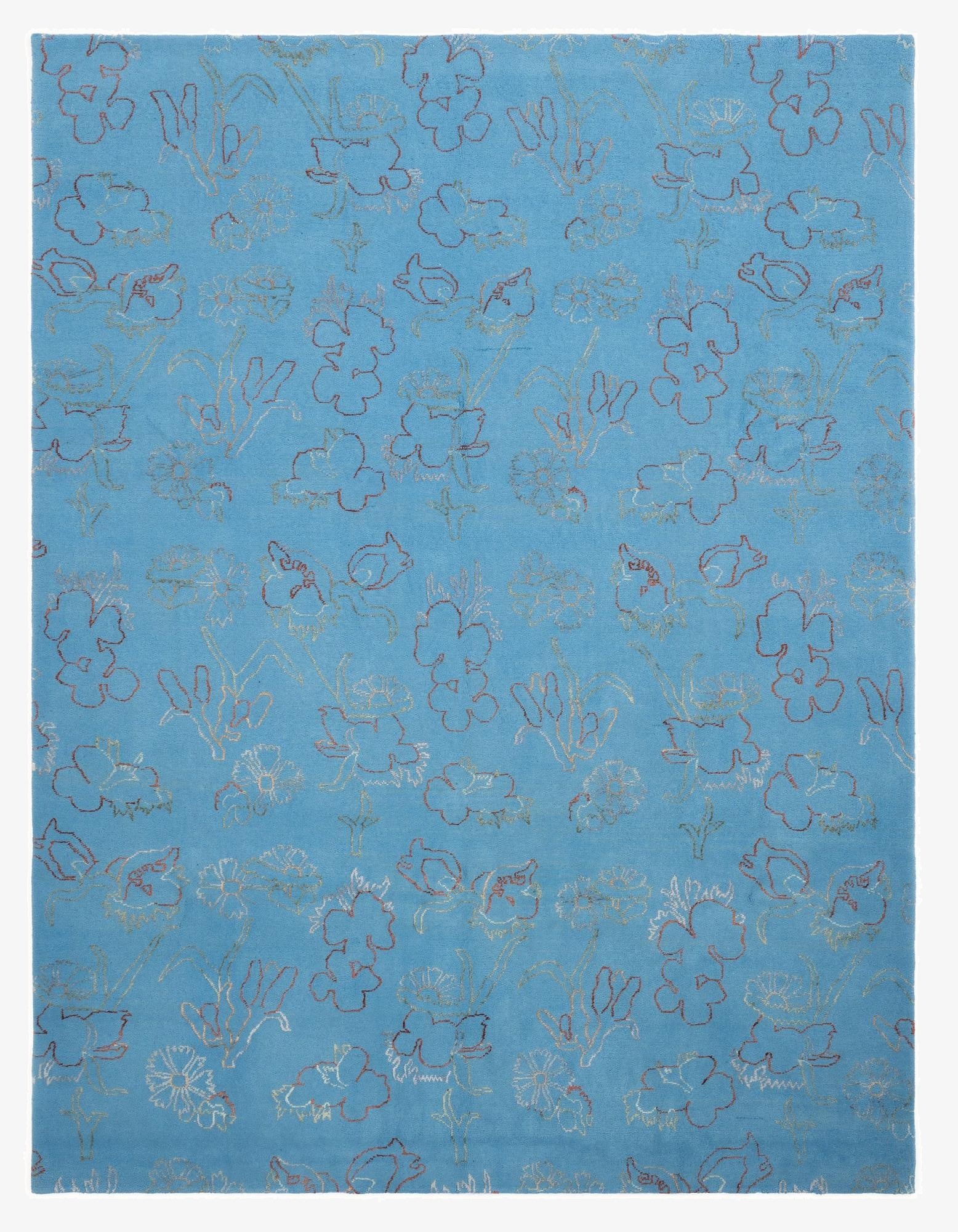  7' 5 x 9' 9  Hand Knotted Modern Nehmo Rug