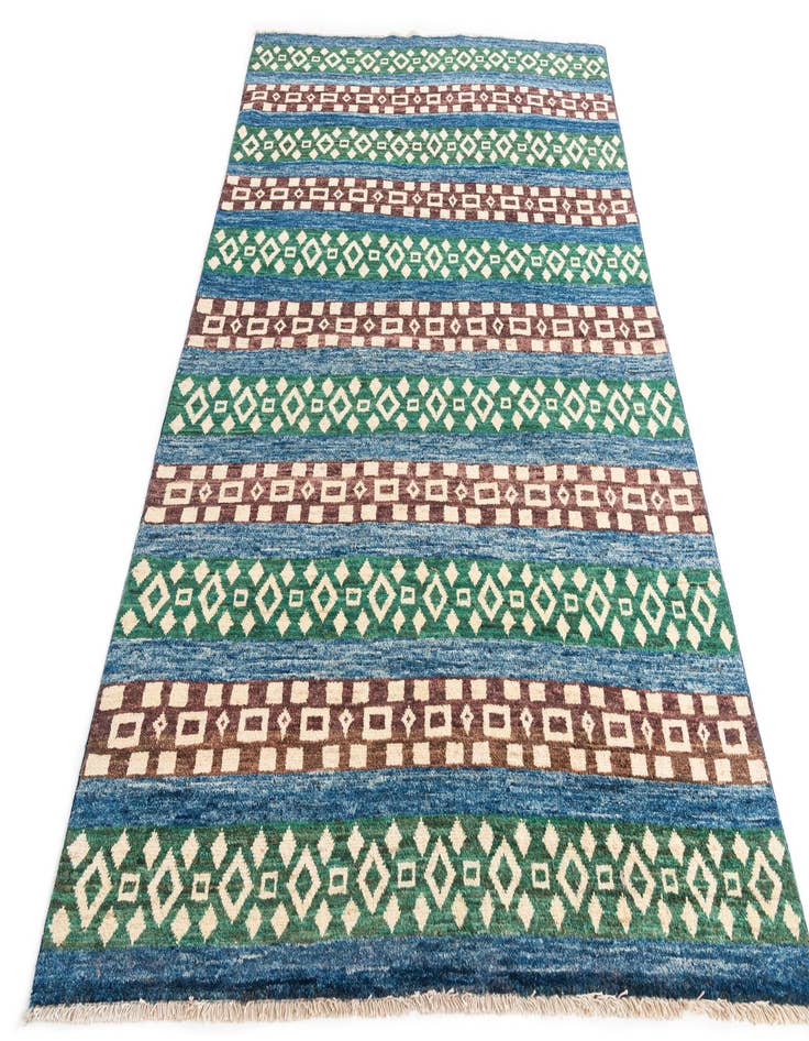 Detail image of  5' x 7' 4  Hand Knotted Modern Ziegler Wool Rug