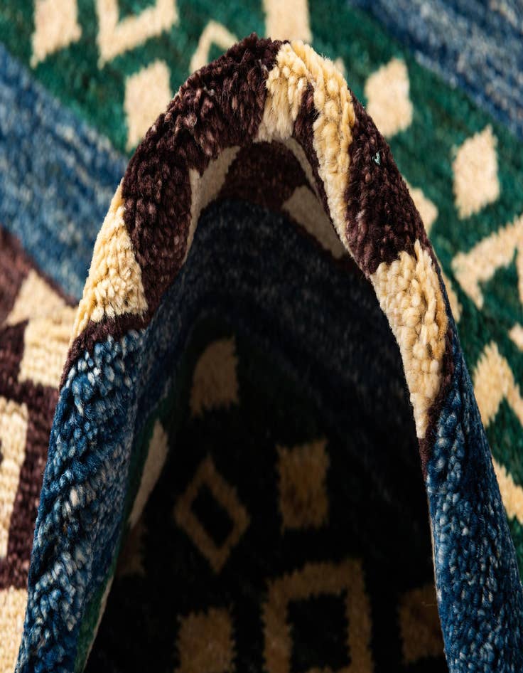 Detail image of  5' x 7' 4  Hand Knotted Modern Ziegler Wool Rug