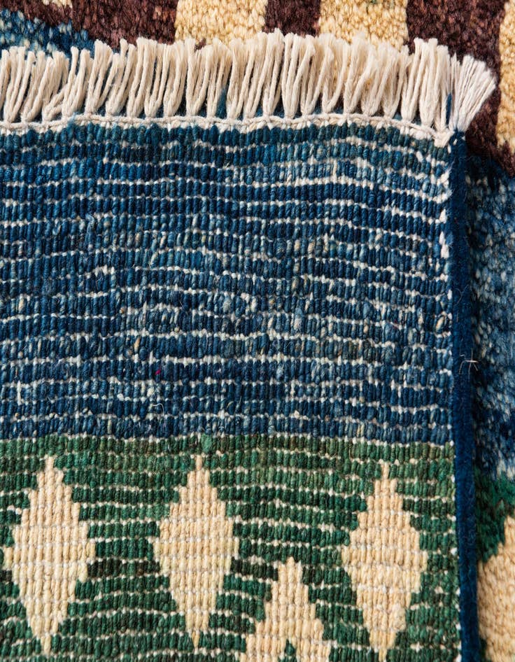 Detail image of  5' x 7' 4  Hand Knotted Modern Ziegler Wool Rug