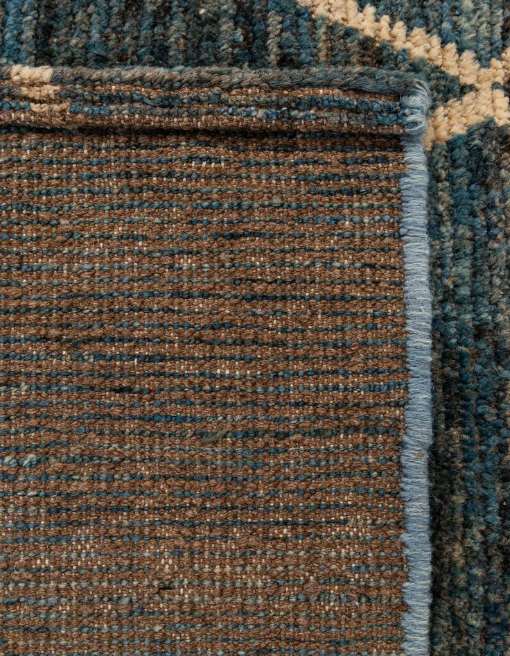 Detail image of  4' 10 x 5' 11  Hand Knotted Moroccan Wool Rug