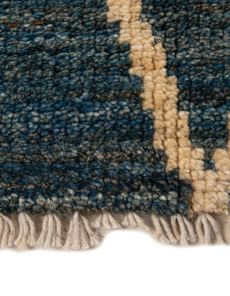 Detail image of  5' 2 x 6' 7  Hand Knotted Moroccan Wool Rug