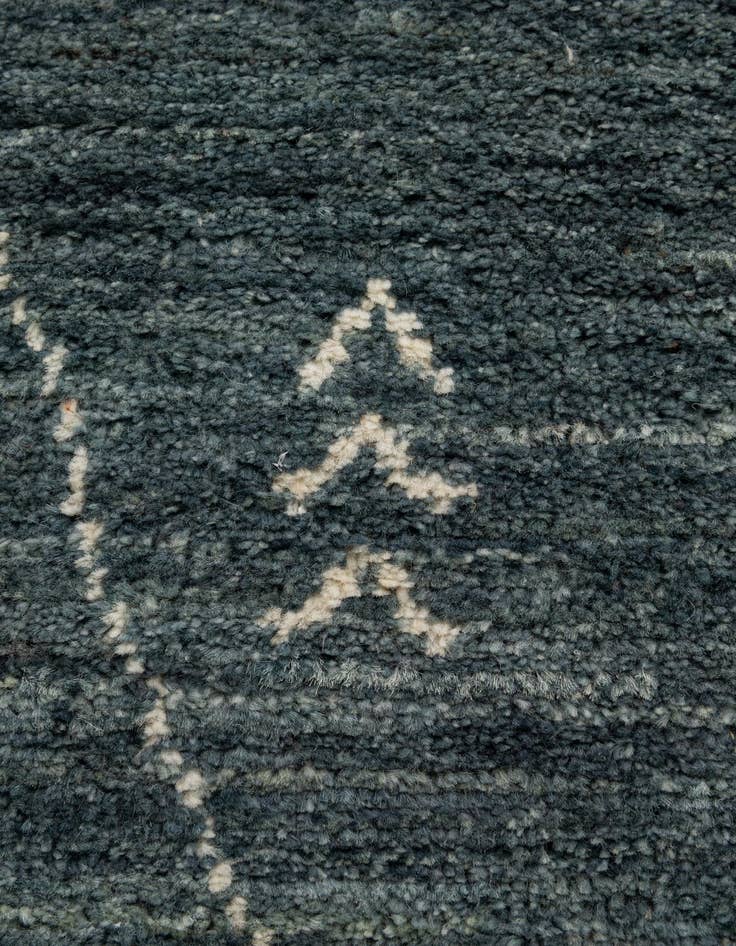 Detail image of  4' 5 x 6' 7  Hand Knotted Moroccan Wool Rug