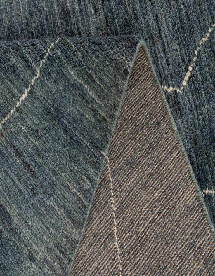 Detail image of  4' 5 x 6' 7  Hand Knotted Moroccan Wool Rug