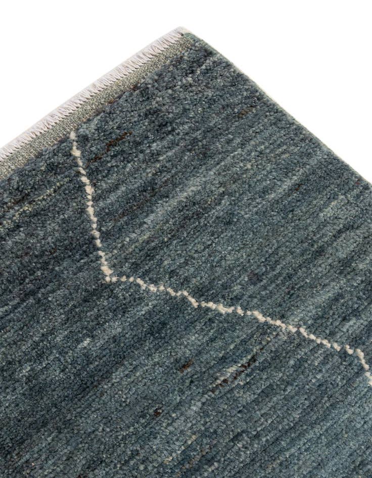 Detail image of  4' 5 x 6' 7  Hand Knotted Moroccan Wool Rug