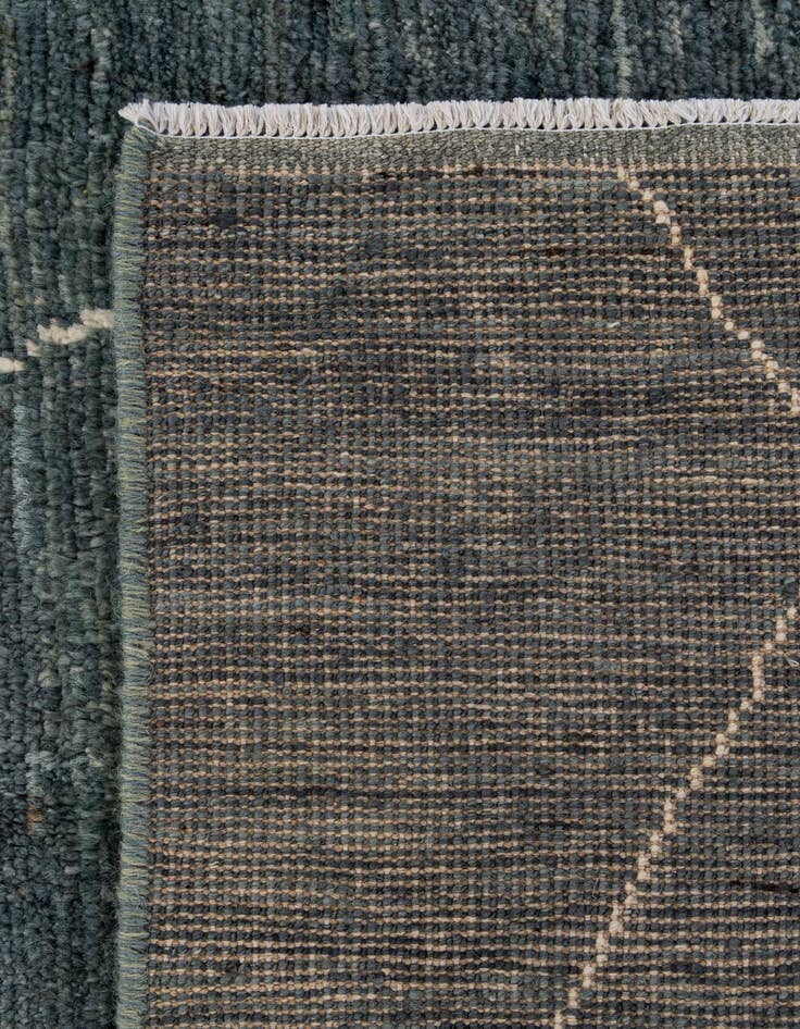 Detail image of  4' 5 x 6' 7  Hand Knotted Moroccan Wool Rug