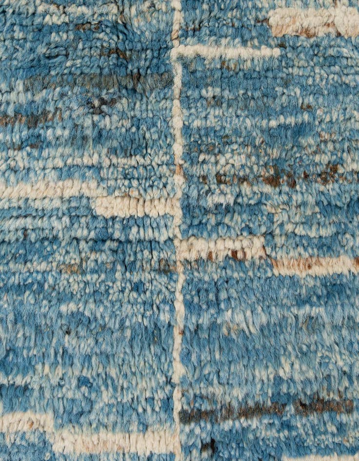 Detail image of  5' 6 x 8' 2  Hand Knotted Moroccan Wool Rug