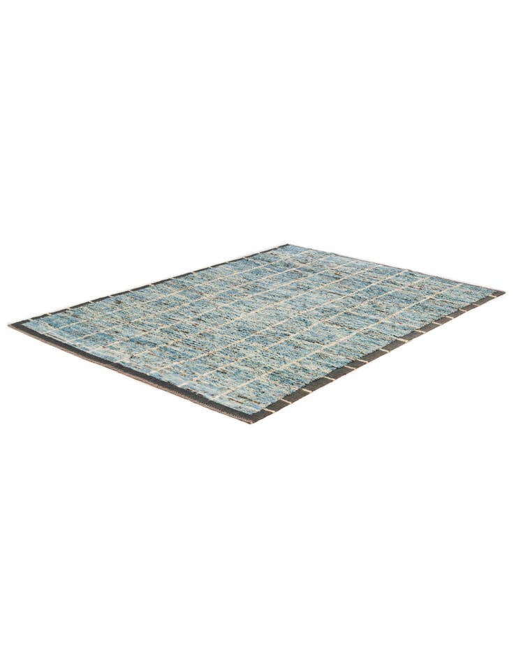 Detail image of  5' 9 x 7' 6  Hand Knotted Moroccan Wool Rug