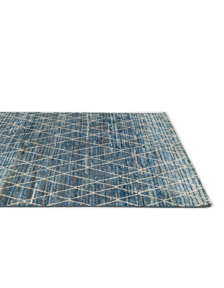 Detail image of  5' 6 x 7' 5  Hand Knotted Moroccan Wool Rug