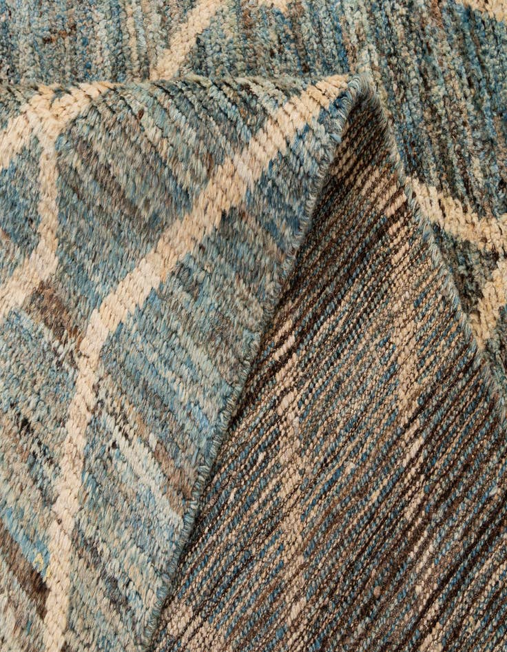 Detail image of  6' x 7' 11  Hand Knotted Moroccan Wool Rug