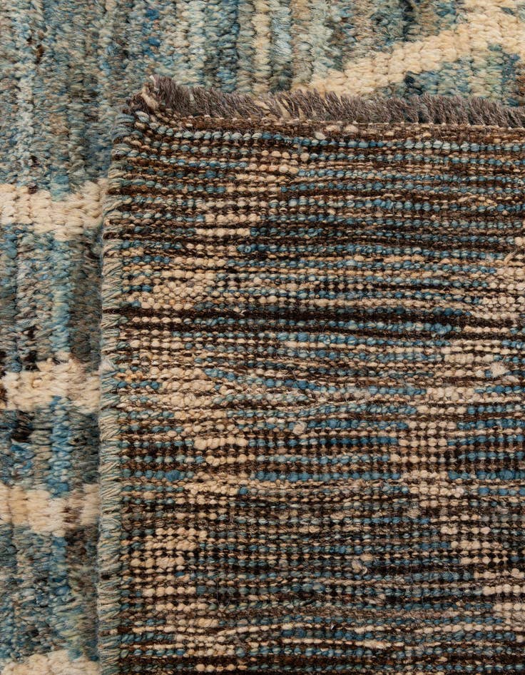 Detail image of  6' x 7' 11  Hand Knotted Moroccan Wool Rug