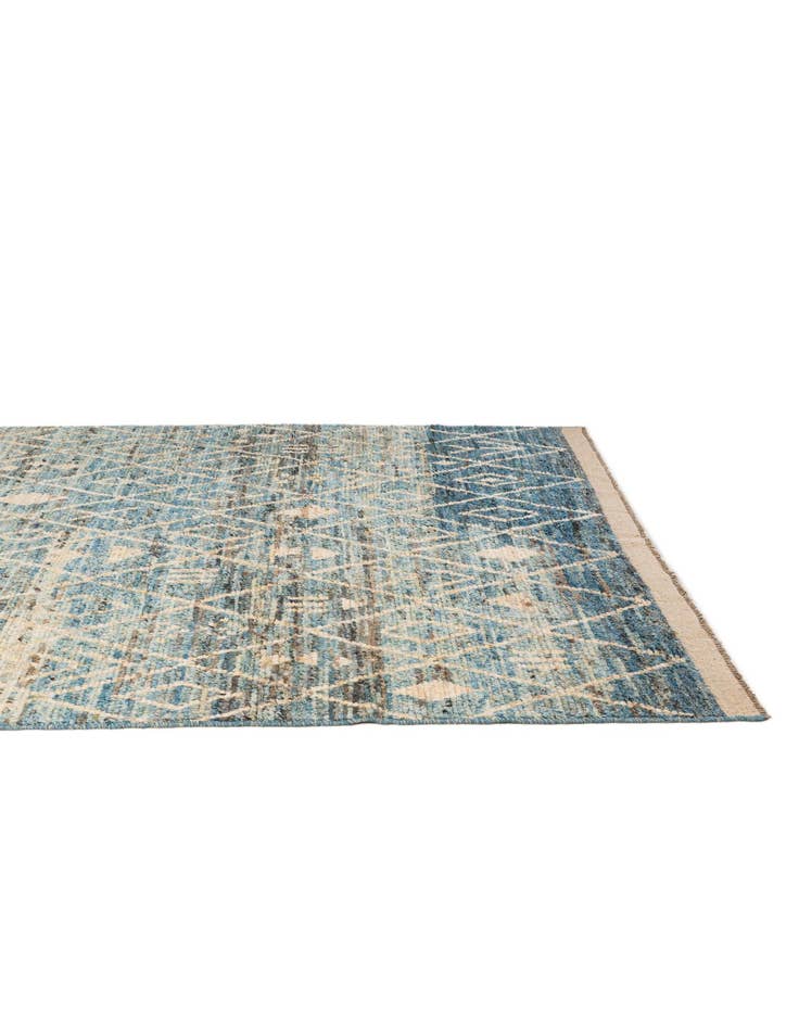 Detail image of  6' 6 x 9' 7  Hand Knotted Moroccan Wool Rug