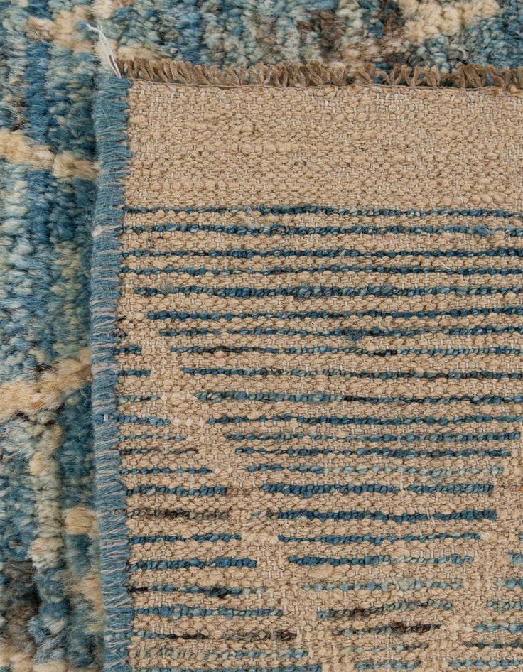 Detail image of  6' 6 x 9' 7  Hand Knotted Moroccan Wool Rug
