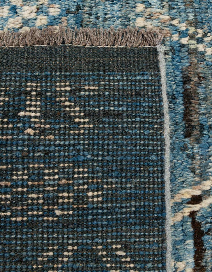 Detail image of  6' 5 x 10'  Hand Knotted Moroccan Wool Rug