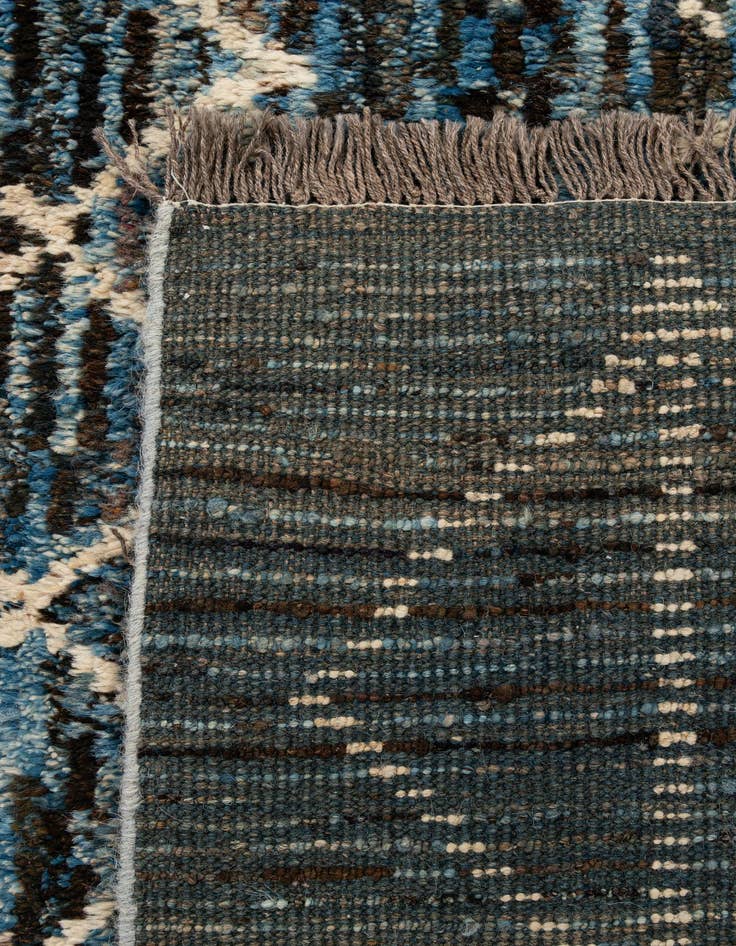 Detail image of  6' 6 x 9' 5  Hand Knotted Moroccan Wool Rug