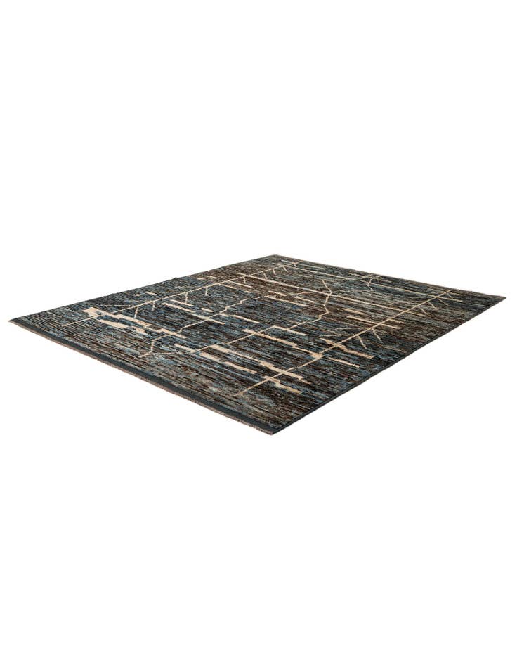 Detail image of  8' 5 x 10'  Hand Knotted Moroccan Wool Rug