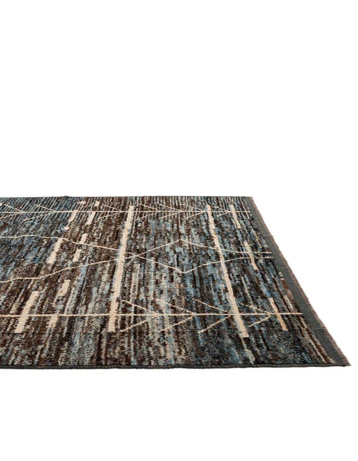 Detail image of  8' 5 x 10'  Hand Knotted Moroccan Wool Rug