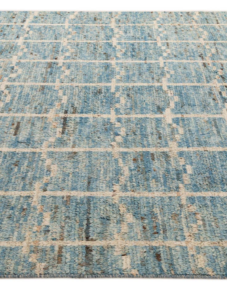 Detail image of  8' 1 x 9' 7  Hand Knotted Moroccan Wool Rug