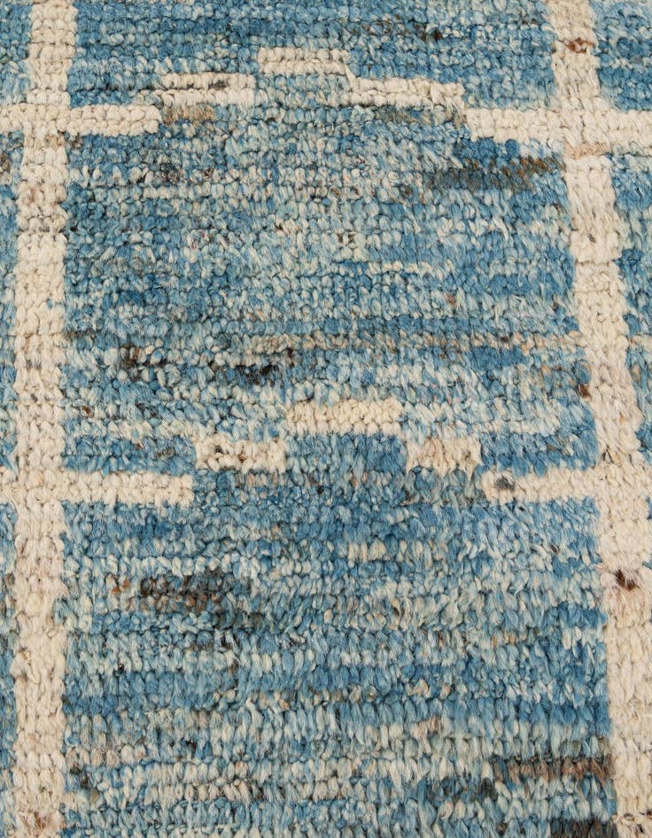 Detail image of  8' 1 x 9' 7  Hand Knotted Moroccan Wool Rug