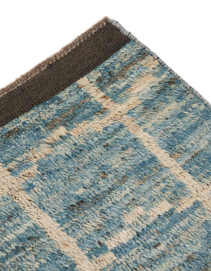 Detail image of  8' 1 x 9' 7  Hand Knotted Moroccan Wool Rug