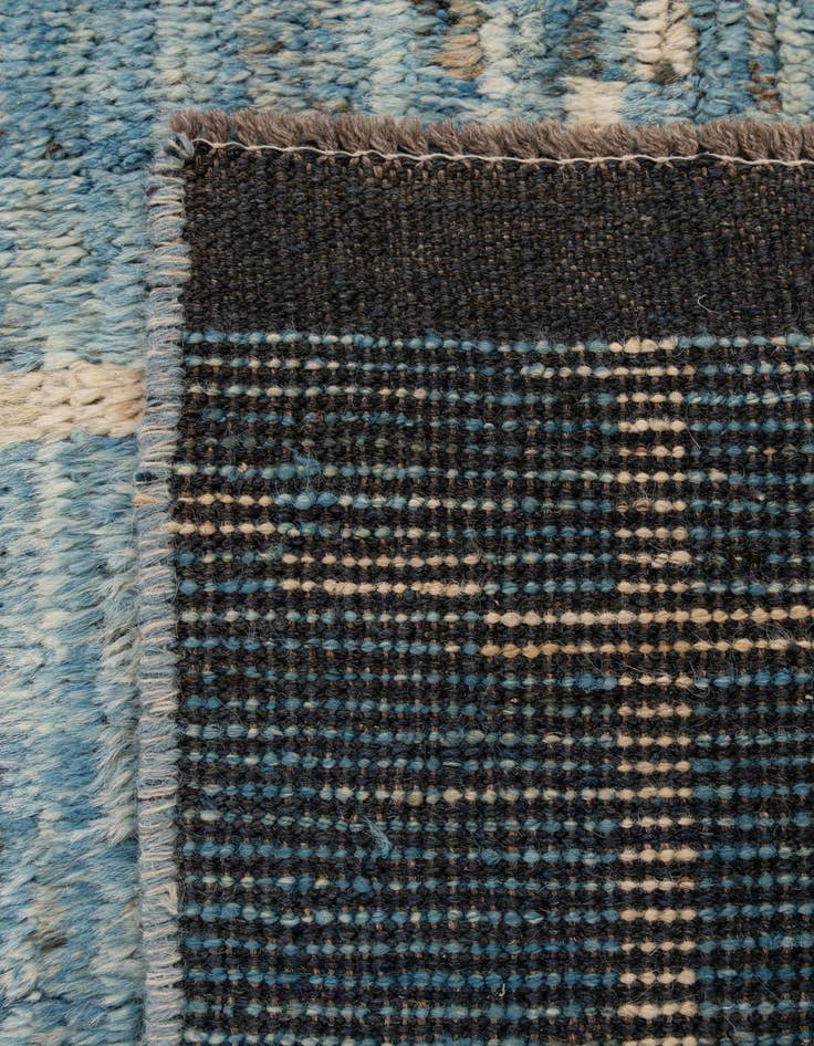 Detail image of  8' 1 x 9' 7  Hand Knotted Moroccan Wool Rug