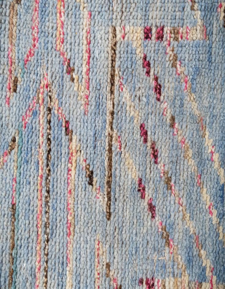 Detail image of  13' 2 x 15' 4  Hand Knotted Moroccan Wool Rug