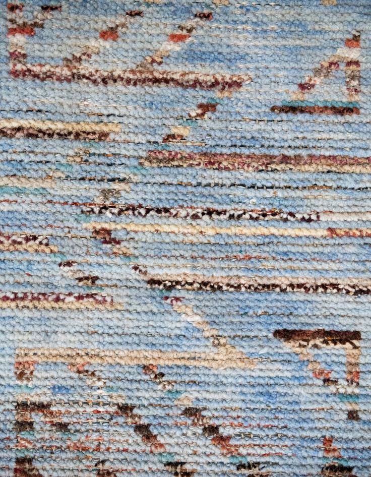 Detail image of  13' 2 x 15' 4  Hand Knotted Moroccan Wool Rug