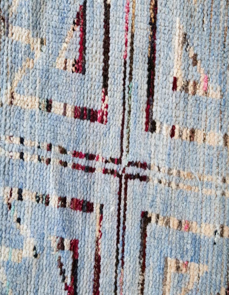 Detail image of  13' 2 x 15' 4  Hand Knotted Moroccan Wool Rug