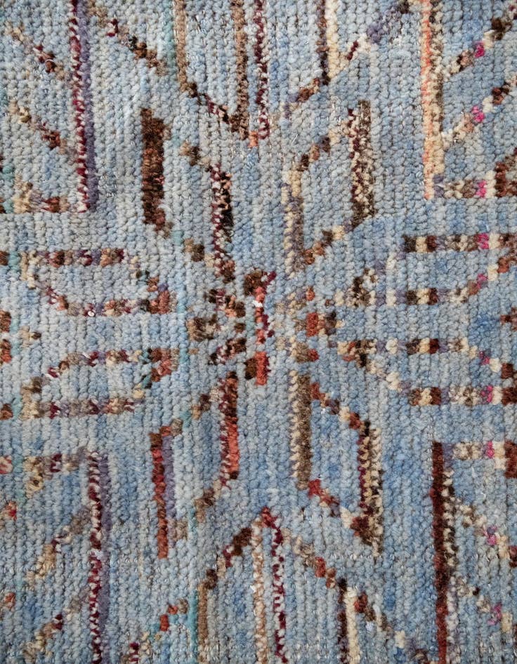 Detail image of  13' 2 x 15' 4  Hand Knotted Moroccan Wool Rug