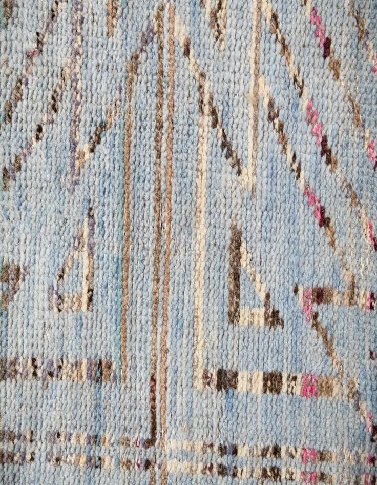 Detail image of  13' 2 x 15' 4  Hand Knotted Moroccan Wool Rug