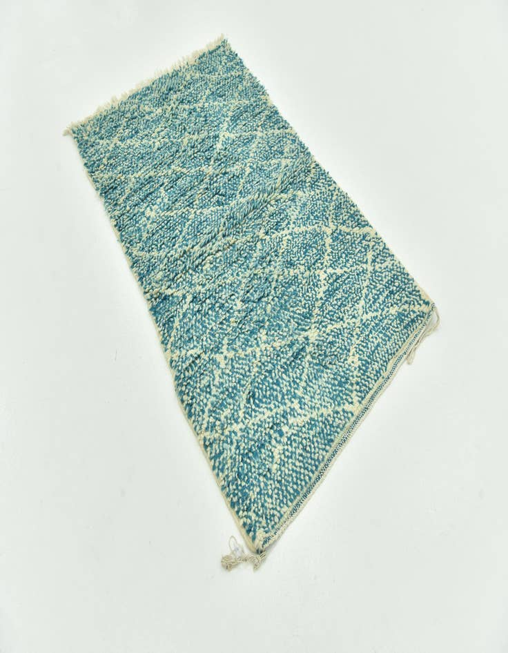 Detail image of  3' 3 x 5' 3  Hand Knotted Moroccan Wool Rug