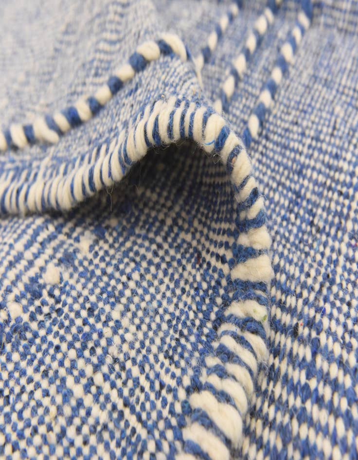 Detail image of  6' 4 x 10'  Hand Knotted Moroccan Wool Rug