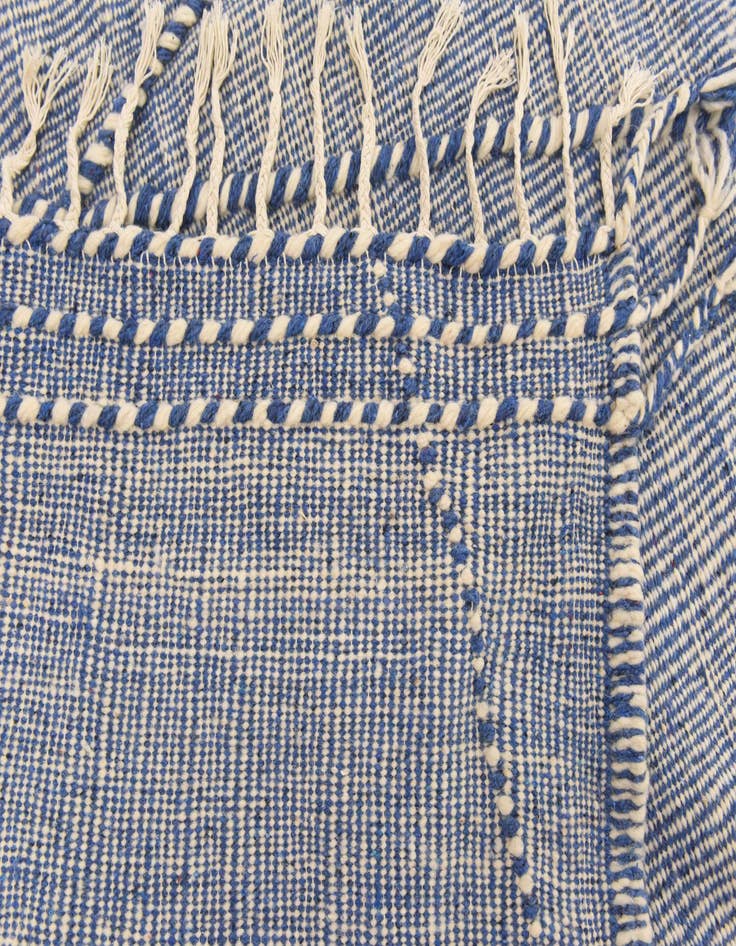 Detail image of  6' 4 x 10'  Hand Knotted Moroccan Wool Rug