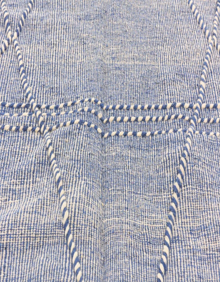 Detail image of  6' 4 x 10'  Hand Knotted Moroccan Wool Rug