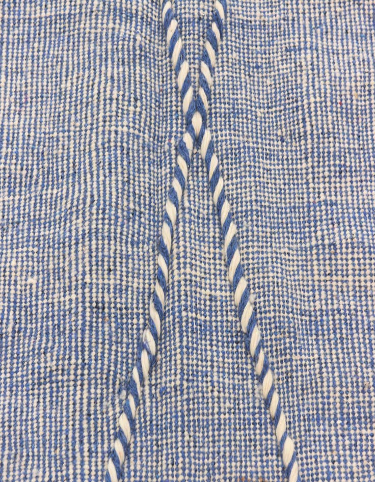 Detail image of  6' 4 x 10'  Hand Knotted Moroccan Wool Rug