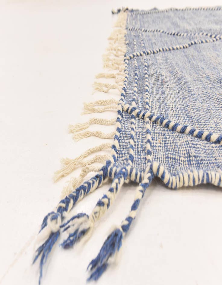 Detail image of  6' 4 x 10'  Hand Knotted Moroccan Wool Rug