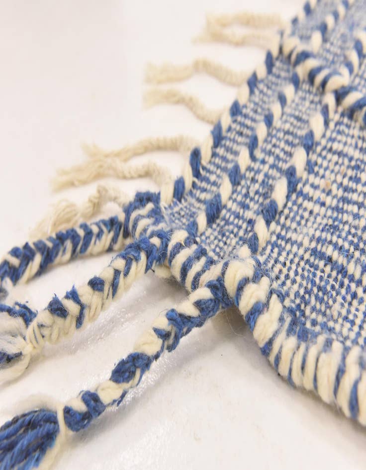 Detail image of  6' 4 x 10'  Hand Knotted Moroccan Wool Rug