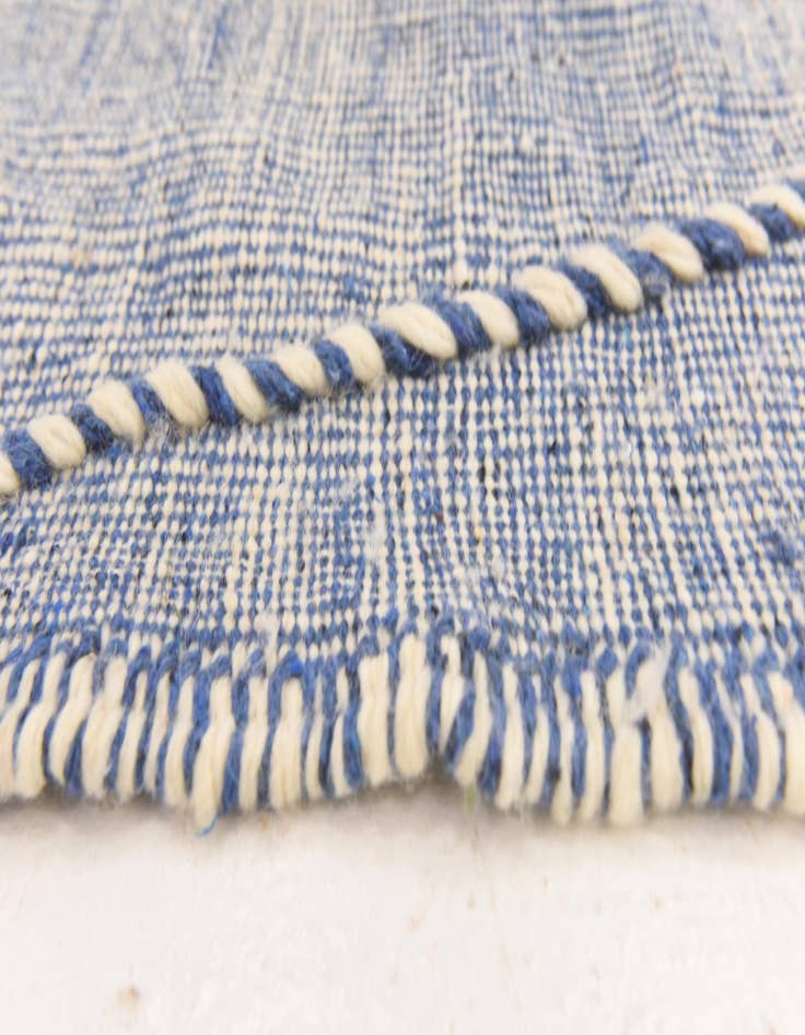 Detail image of  6' 4 x 10'  Hand Knotted Moroccan Wool Rug