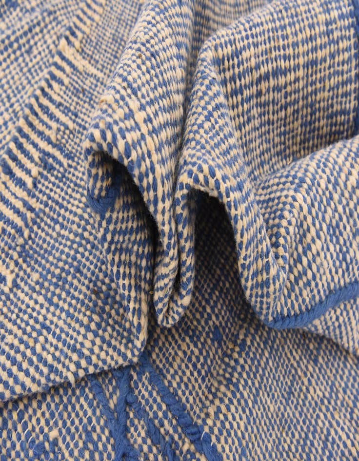 Detail image of  6' 8 x 10' 5  Hand Knotted Moroccan Wool Rug