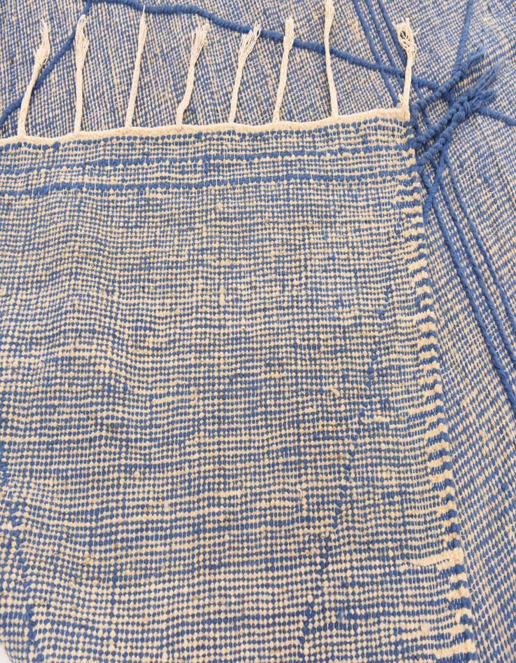 Detail image of  6' 8 x 10' 5  Hand Knotted Moroccan Wool Rug