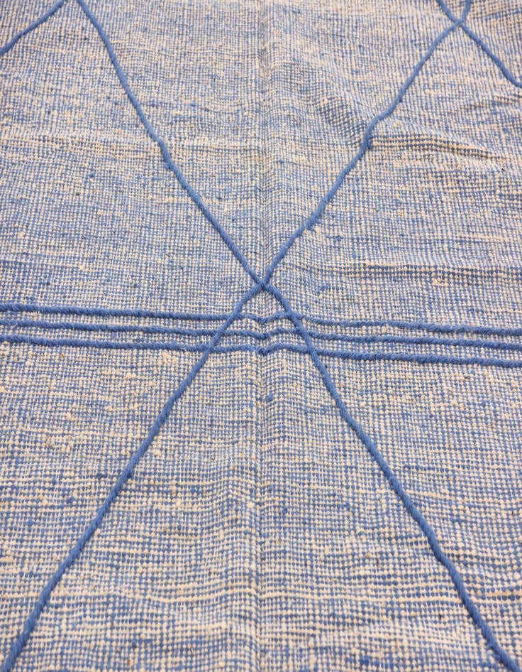 Detail image of  6' 8 x 10' 5  Hand Knotted Moroccan Wool Rug