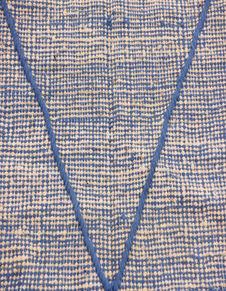 Detail image of  6' 8 x 10' 5  Hand Knotted Moroccan Wool Rug