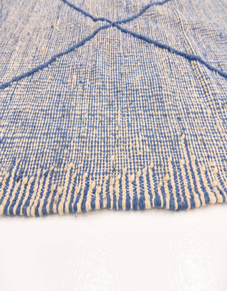 Detail image of  6' 8 x 10' 5  Hand Knotted Moroccan Wool Rug