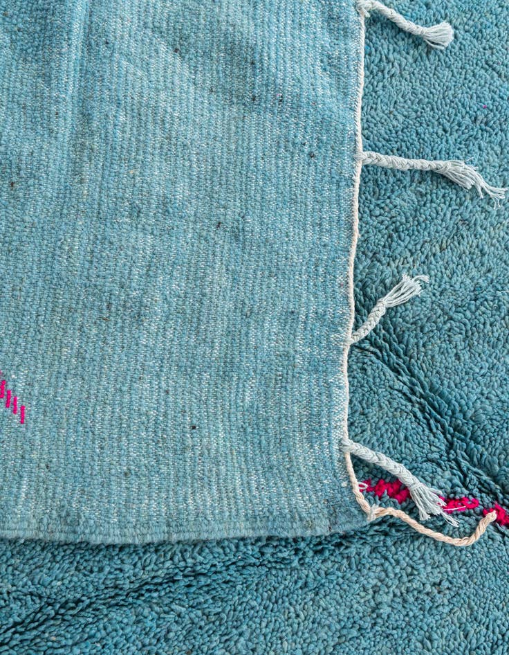 Detail image of  6' 9 x 9'  Hand Knotted Moroccan Wool Rug