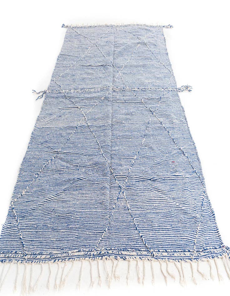 Detail image of  6' 3 x 9' 10  Hand Knotted Moroccan Wool Rug