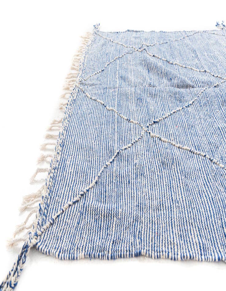 Detail image of  6' 3 x 9' 10  Hand Knotted Moroccan Wool Rug