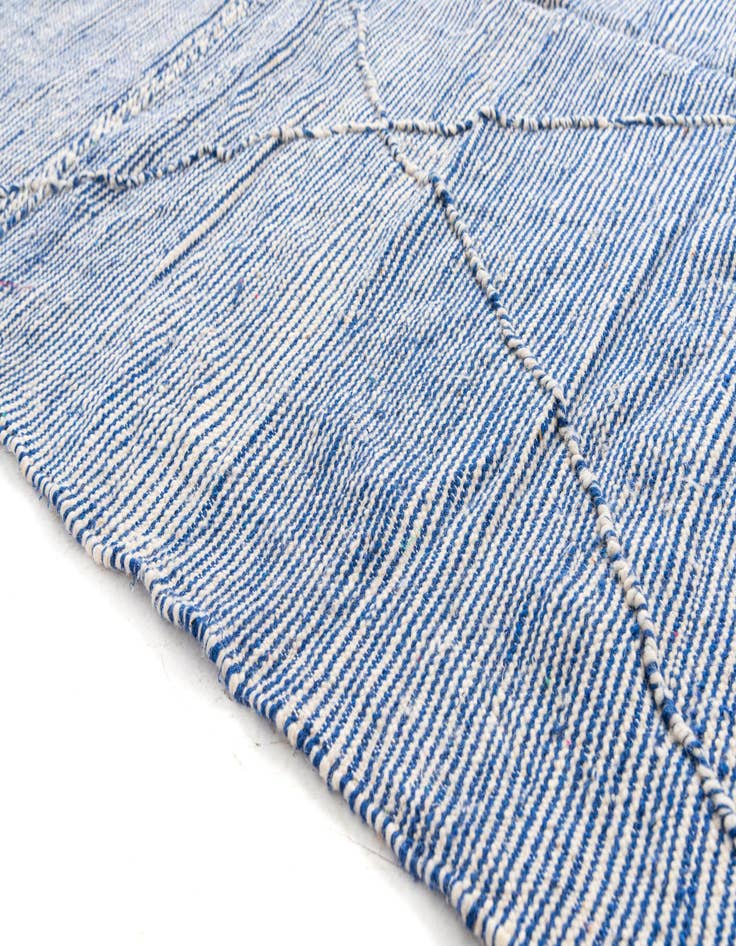 Detail image of  6' 3 x 9' 10  Hand Knotted Moroccan Wool Rug