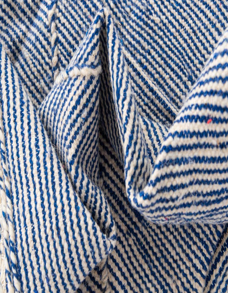 Detail image of  6' 3 x 9' 10  Hand Knotted Moroccan Wool Rug