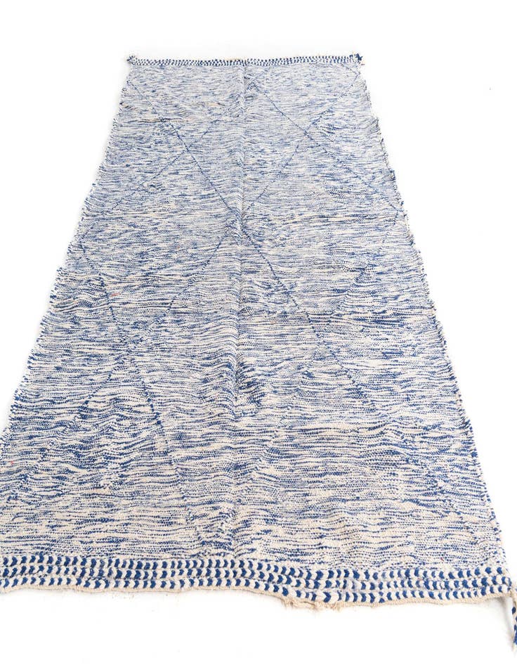 Detail image of  6' 10 x 9' 5  Hand Knotted Moroccan Wool Rug