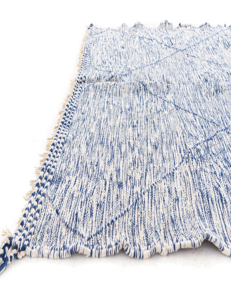 Detail image of  6' 10 x 9' 5  Hand Knotted Moroccan Wool Rug